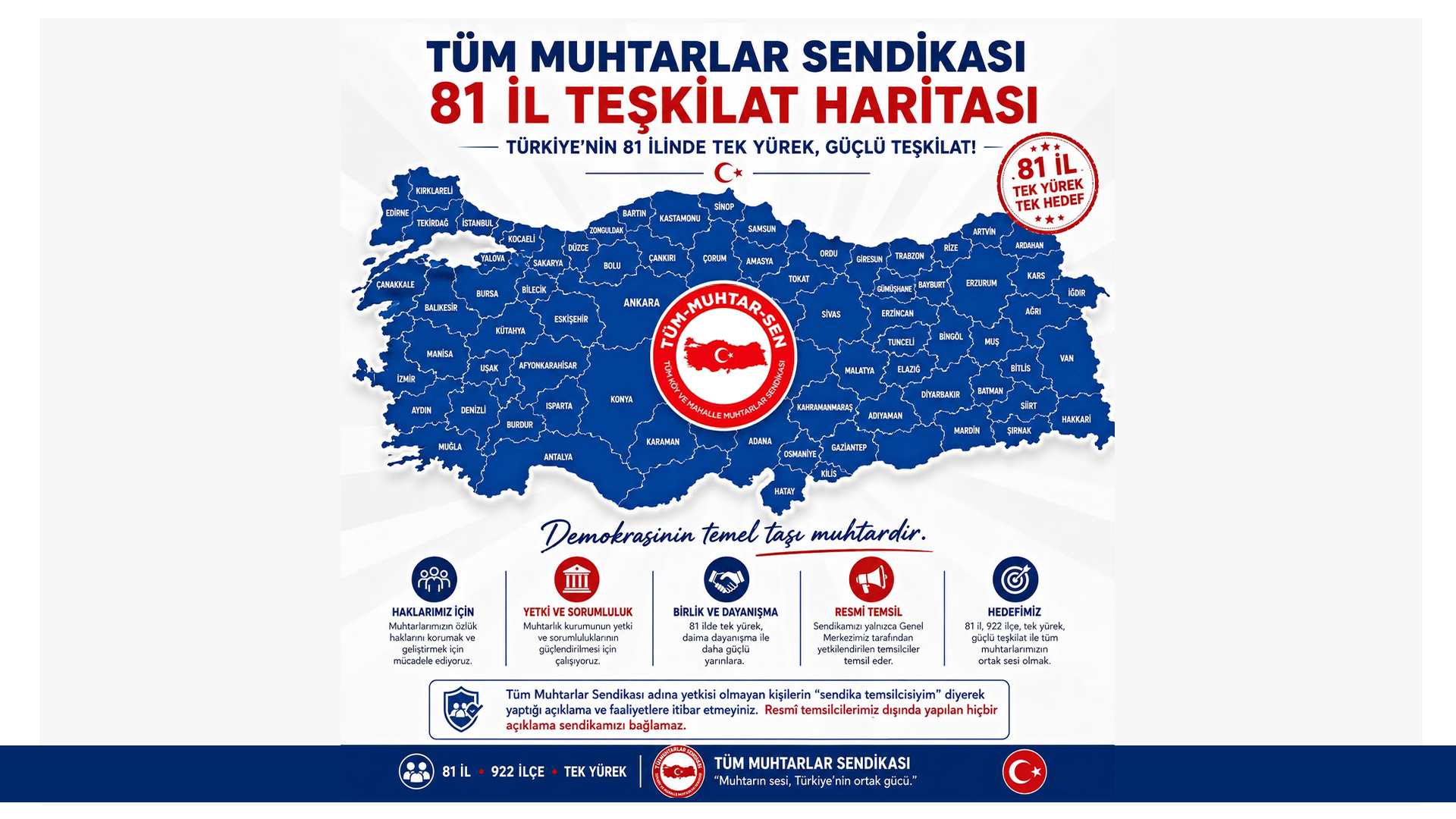 TÜM MUHTARLAR SENDİKASI BÜYÜYOR, TÜRKİYE GÜÇLENİYOR!